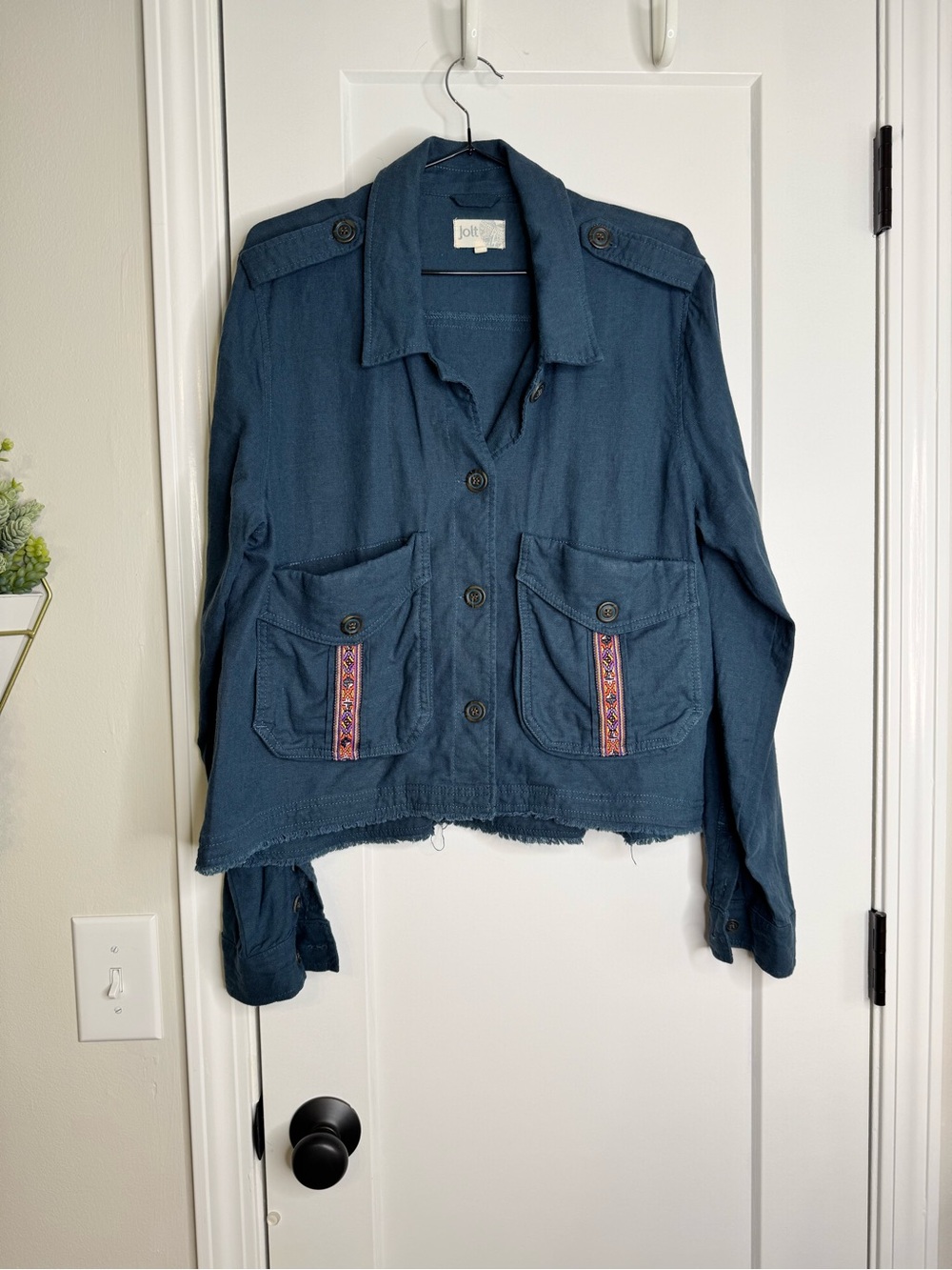 JOLT Lightweight Linen Boho Jacket